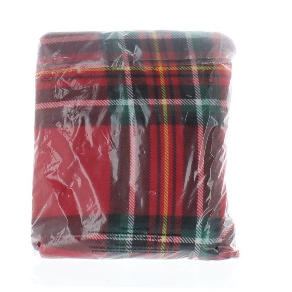 Victoria’s Secret Red Plaid throw blanket - Picture 3 of 3